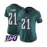 Women's Philadelphia Eagles #21 Ronald Darby Midnight Green Team Color Vapor Untouchable Limited Player 100th Season Football Jersey