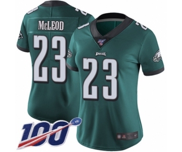 Women's Philadelphia Eagles #23 Rodney McLeod Midnight Green Team Color Vapor Untouchable Limited Player 100th Season Football Jersey