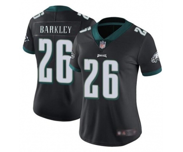 Women's Philadelphia Eagles #26 Saquon Barkley Black Vapor Untouchable Limited Football Jersey