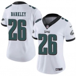 Women's Philadelphia Eagles #26 Saquon Barkley White Vapor Untouchable Limited Football Stitched Jersey