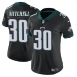 Women's Philadelphia Eagles #30 Quinyon Mitchell Black 2024 Draft Vapor Untouchable Limited Football Stitched Jersey