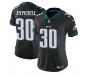 Women's Philadelphia Eagles #30 Quinyon Mitchell Black 2024 Draft Vapor Untouchable Limited Football Stitched Jersey