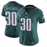 Women's Philadelphia Eagles #30 Quinyon Mitchell Green 2024 Draft Vapor Untouchable Limited Football Stitched Jersey