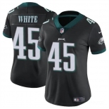 Women's Philadelphia Eagles #45 Devin White Black Vapor Untouchable Limited Football Stitched Jersey