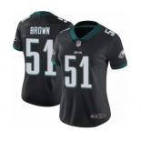 Women's Philadelphia Eagles #51 Zach Brown Black Alternate Vapor Untouchable Limited Player Football Jersey