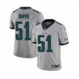 Women's Philadelphia Eagles #51 Zach Brown Limited Silver Inverted Legend Football Jersey