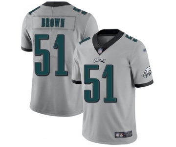 Women's Philadelphia Eagles #51 Zach Brown Limited Silver Inverted Legend Football Jersey