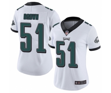 Women's Philadelphia Eagles #51 Zach Brown White Vapor Untouchable Limited Player Football Jersey