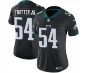 Women's Philadelphia Eagles #54 Jeremiah Trotter Jr Black 2024 Draft Vapor Untouchable Limited Football Stitched Jersey