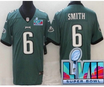 Women's Philadelphia Eagles #6 DeVonta Smith Limited Green Super Bowl LVII Vapor Jersey