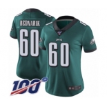 Women's Philadelphia Eagles #60 Chuck Bednarik Midnight Green Team Color Vapor Untouchable Limited Player 100th Season Football Jersey