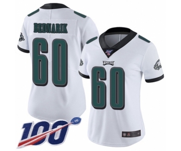 Women's Philadelphia Eagles #60 Chuck Bednarik White Vapor Untouchable Limited Player 100th Season Football Jersey