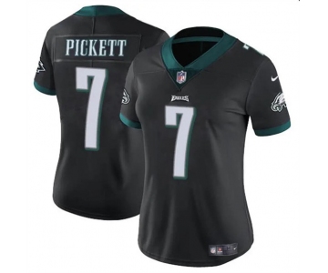 Women's Philadelphia Eagles #7 Kenny Pickett Black Vapor Untouchable Limited Football Stitched Jersey