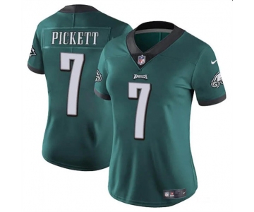 Women's Philadelphia Eagles #7 Kenny Pickett Green Vapor Untouchable Limited Football Stitched Jersey