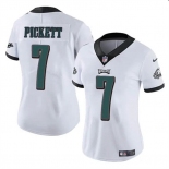 Women's Philadelphia Eagles #7 Kenny Pickett White Vapor Untouchable Limited Football Stitched Jersey