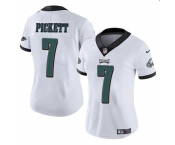 Women's Philadelphia Eagles #7 Kenny Pickett White Vapor Untouchable Limited Football Stitched Jersey