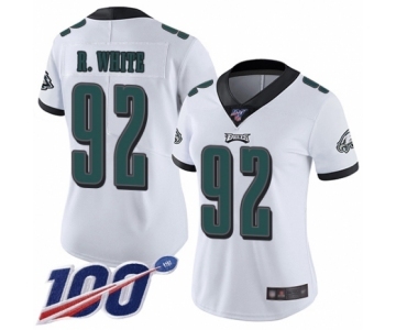 Women's Philadelphia Eagles #92 Reggie White Vapor Untouchable Limited Player 100th Season Football Jersey