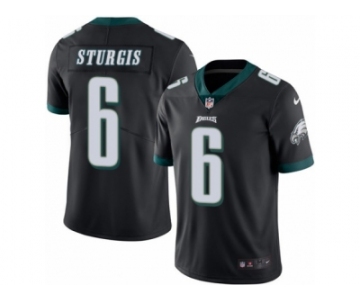 Youth Nike Philadelphia Eagles #6 Caleb Sturgis Limited Black Rush NFL Jersey