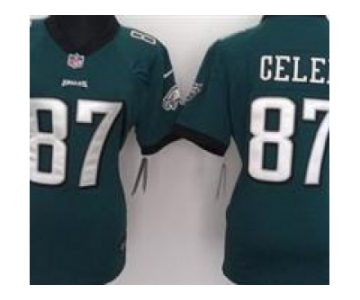 nike women nfl jerseys Philadelphia Eagles #87 Brent Celek Green [nike]