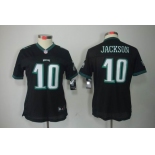 nike women nfl jerseys philadelphia eagles #10 jackson black[nike]