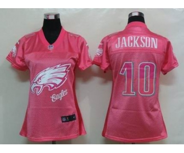 nike women nfl jerseys philadelphia eagles #10 jackson pink[2012 fem fan]