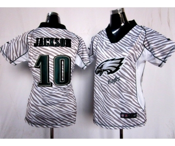 nike women nfl jerseys philadelphia eagles #10 jackson[fem fan zebra]