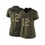 nike women nfl jerseys philadelphia eagles #12 randall cunningham army green[nike Limited Salute To Service]