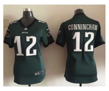 nike women nfl jerseys philadelphia eagles #12 randall cunningham green[nike]