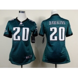 nike women nfl jerseys philadelphia eagles #20 dawkins green[nike]