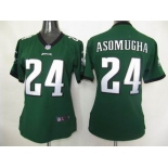 nike women nfl jerseys philadelphia eagles #24 asomugha green[nike]