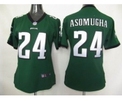 nike women nfl jerseys philadelphia eagles #24 asomugha green[nike]