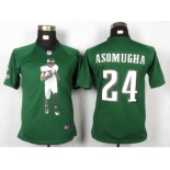 nike women nfl jerseys philadelphia eagles #24 asomugha green[portrait fashion]