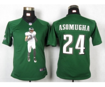 nike women nfl jerseys philadelphia eagles #24 asomugha green[portrait fashion]