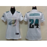 nike women nfl jerseys philadelphia eagles #24 asomugha white[2012 fem fan]