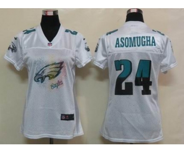 nike women nfl jerseys philadelphia eagles #24 asomugha white[2012 fem fan]