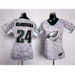 nike women nfl jerseys philadelphia eagles #24 asomugha[fem fan zebra]