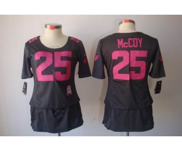 nike women nfl jerseys philadelphia eagles #25 mccoy dk.grey[breast cancer awareness]