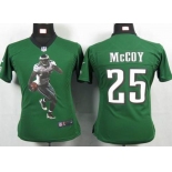 nike women nfl jerseys philadelphia eagles #25 mccoy green[portrait fashion]