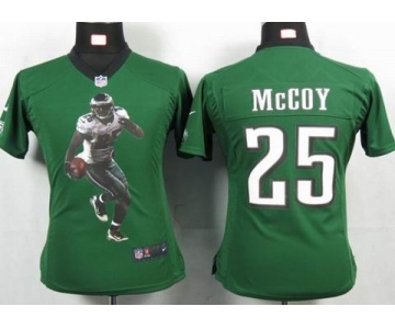 nike women nfl jerseys philadelphia eagles #25 mccoy green[portrait fashion]