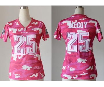 nike women nfl jerseys philadelphia eagles #25 mccoy pink[fashion camo]