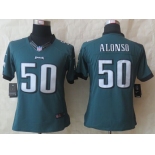 nike women nfl jerseys philadelphia eagles #50 alonso green[nike]