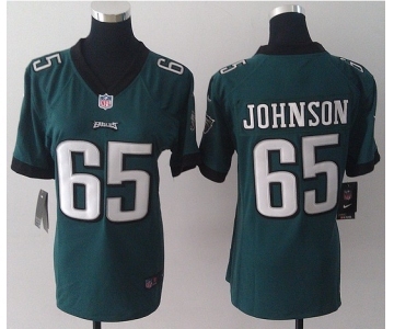 nike women nfl jerseys philadelphia eagles #65 johnson green[nike]