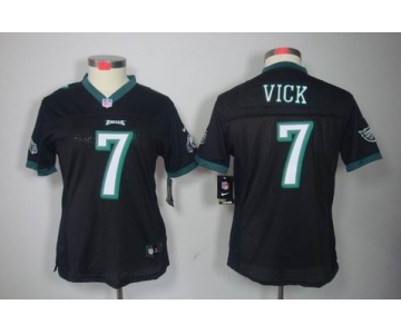 nike women nfl jerseys philadelphia eagles #7 vick black[nike limited]