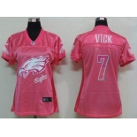 nike women nfl jerseys philadelphia eagles #7 vick pink[2012 fem fan]