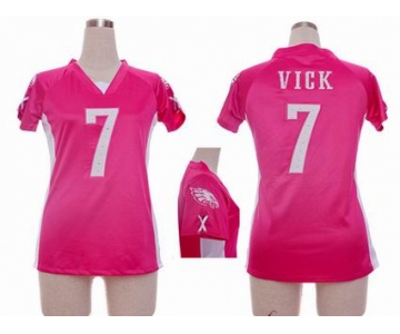 nike women nfl jerseys philadelphia eagles #7 vick pink[draft him ii top]