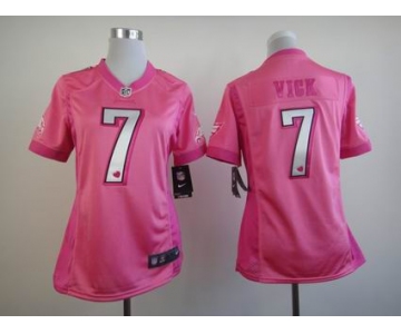 nike women nfl jerseys philadelphia eagles #7 vick pink[nike love's]