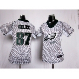 nike women nfl jerseys philadelphia eagles #87 celek[fem fan zebra]