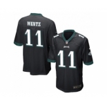 Youth Nike Philadelphi Eagles #11 Carson Wentz Black Alternate Stitched NFL New Jersey[Wentz]