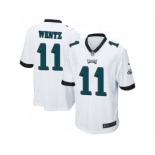 Youth Nike Philadelphi Eagles #11 Carson Wentz White Stitched NFL New Jersey[Wentz]