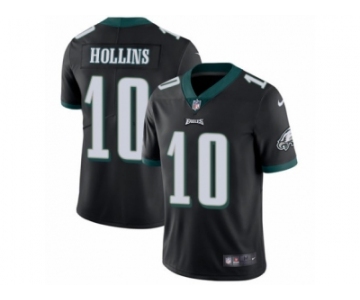 Youth Nike Philadelphia Eagles #10 Mack Hollins Vapor Untouchable Limited Black Alternate NFL Jersey